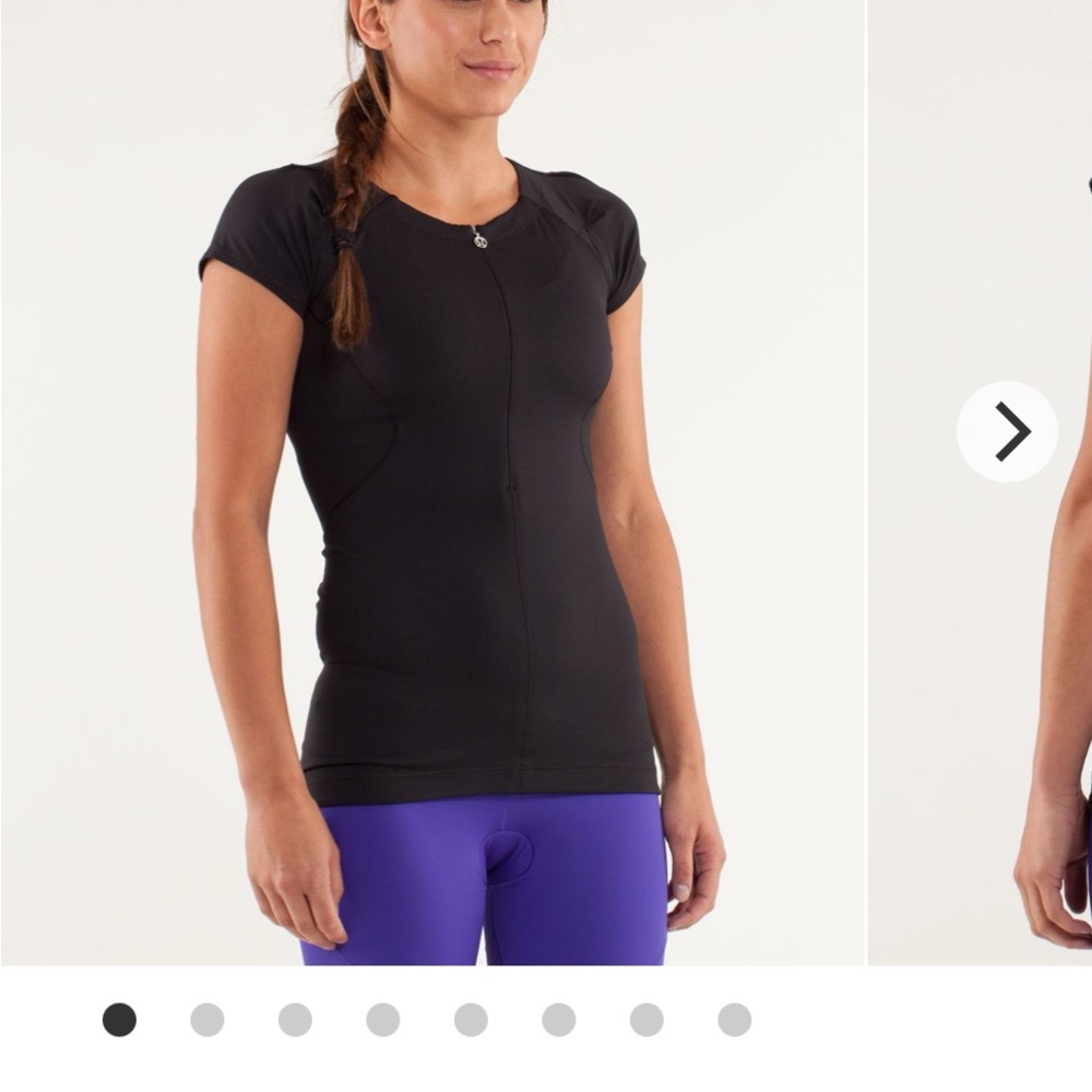 lululemon presta cycling jersey - zip front